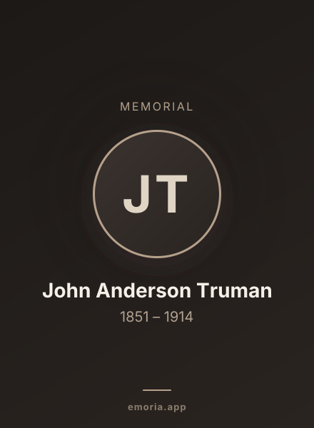 Memorial portrait of John Anderson Truman