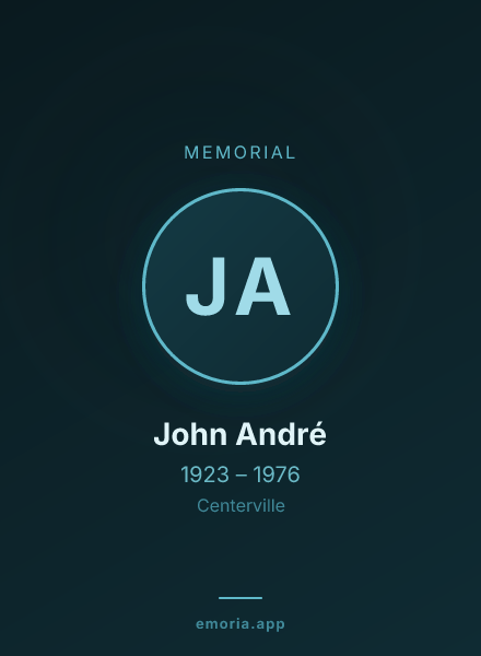 Memorial portrait of John André