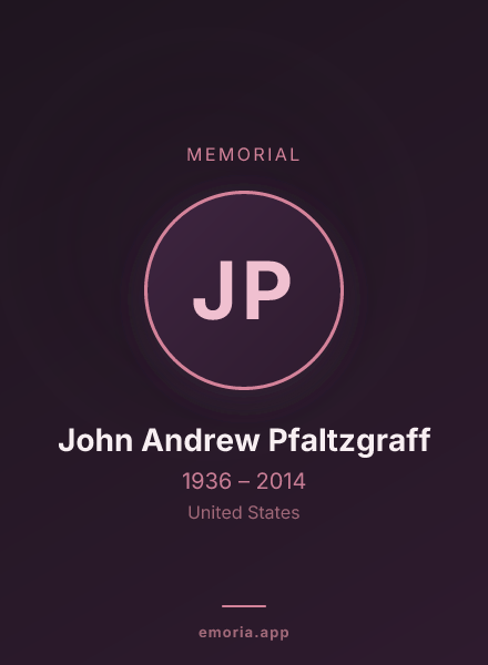 Memorial portrait of John Andrew Pfaltzgraff
