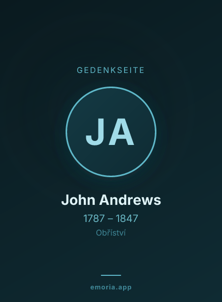 Gedenkportrait von John Andrews