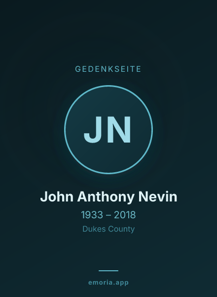 Gedenkportrait von John Anthony Nevin