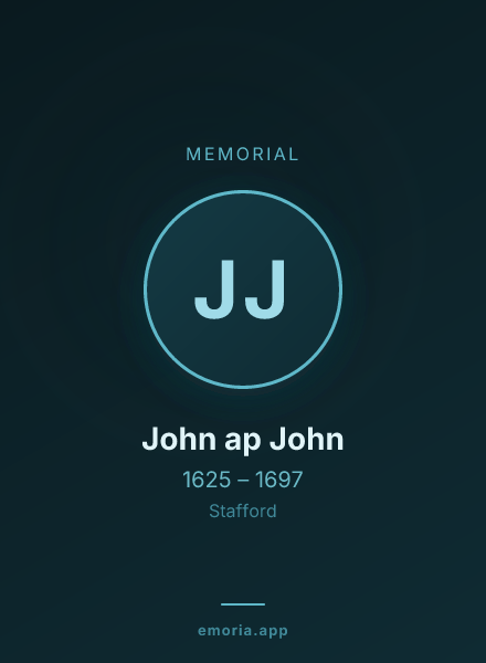 Memorial portrait of John ap John