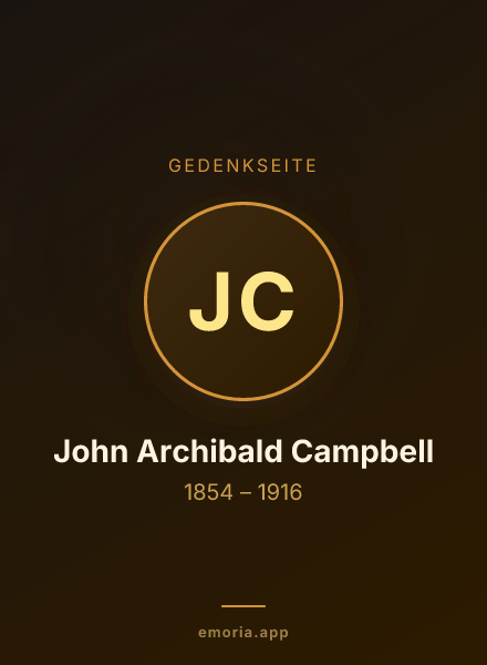 Gedenkportrait von John Archibald Campbell