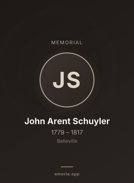 Memorial portrait of John Arent Schuyler
