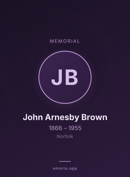 Memorial portrait of John Arnesby Brown