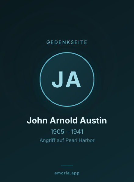Gedenkportrait von John Arnold Austin