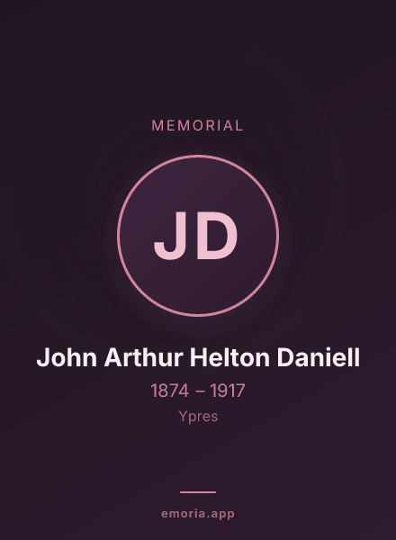 Memorial portrait of John Arthur Helton Daniell