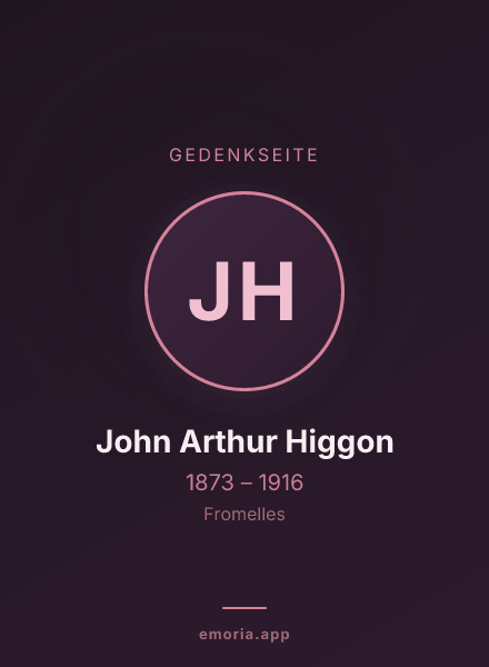Gedenkportrait von John Arthur Higgon