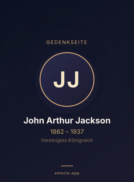 Gedenkportrait von John Arthur Jackson