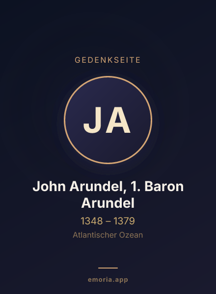 Gedenkportrait von John Arundel, 1. Baron Arundel
