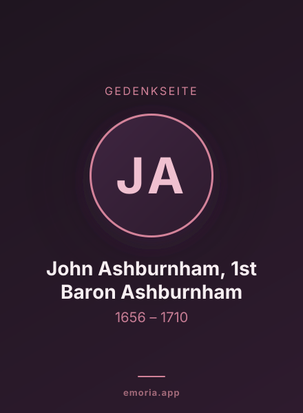 Gedenkportrait von John Ashburnham, 1st Baron Ashburnham