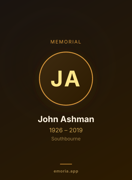 Memorial portrait of John Ashman