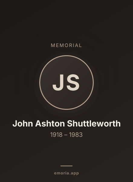 Memorial portrait of John Ashton Shuttleworth