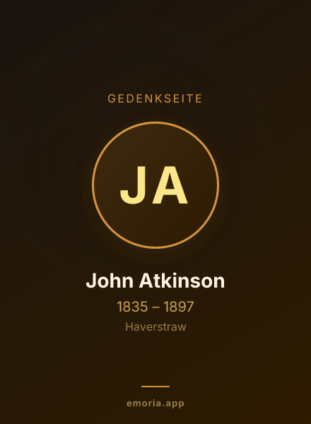 Gedenkportrait von John Atkinson