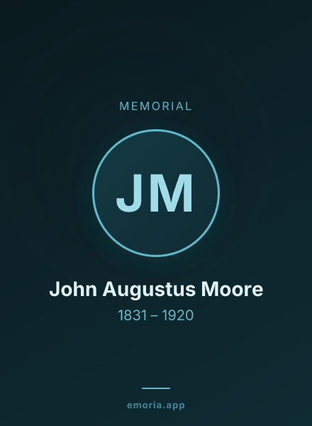 Memorial portrait of John Augustus Moore