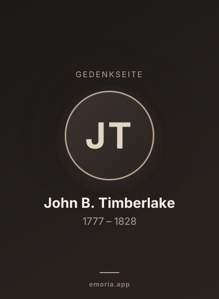 Gedenkportrait von John B. Timberlake