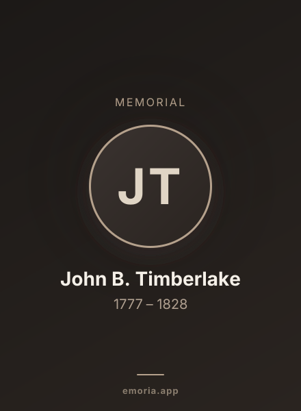 Memorial portrait of John B. Timberlake