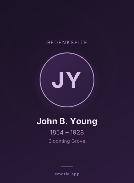 Gedenkportrait von John B. Young