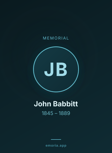 Memorial portrait of John Babbitt