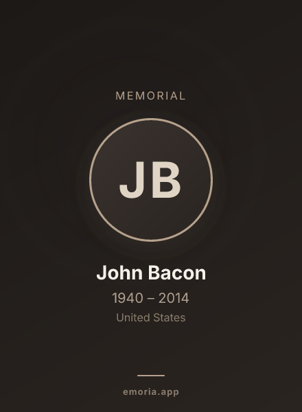Memorial portrait of John Bacon
