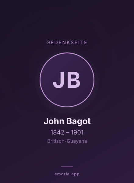 Gedenkportrait von John Bagot