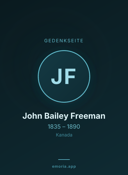 Gedenkportrait von John Bailey Freeman
