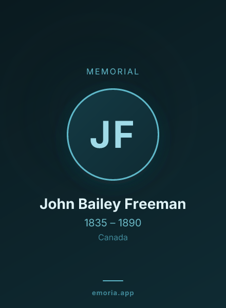 Memorial portrait of John Bailey Freeman
