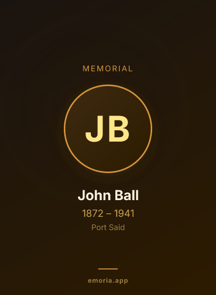 Memorial portrait of John Ball