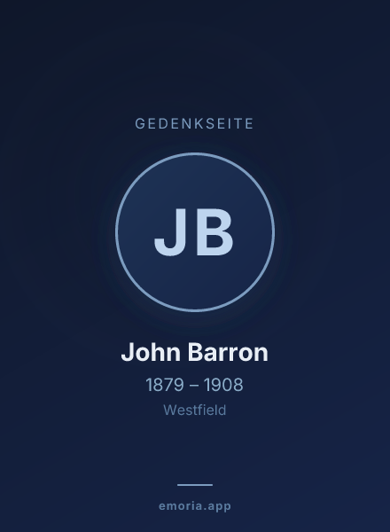 Gedenkportrait von John Barron