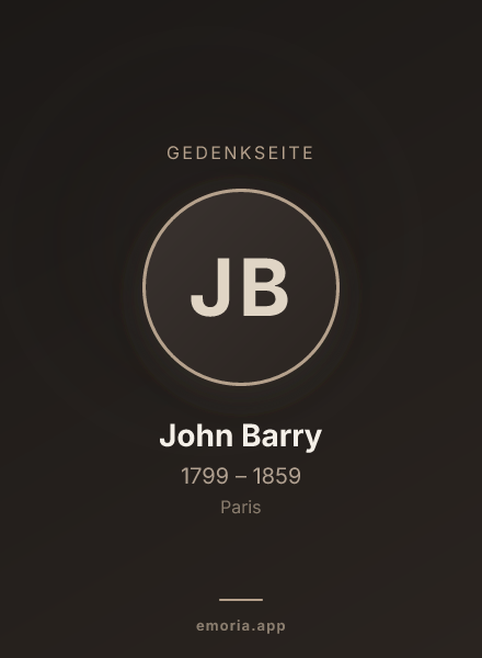 Gedenkportrait von John Barry