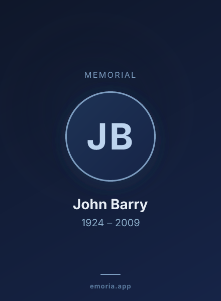 Memorial portrait of John Barry