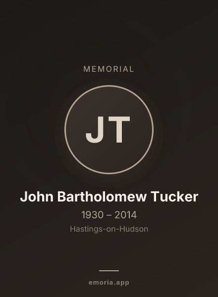 Memorial portrait of John Bartholomew Tucker