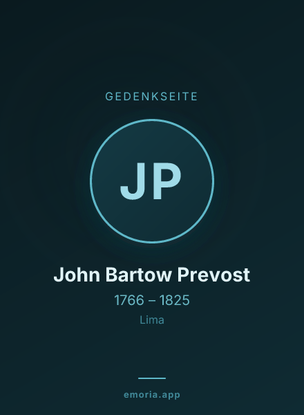 Gedenkportrait von John Bartow Prevost