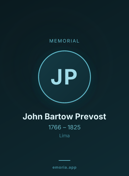 Memorial portrait of John Bartow Prevost