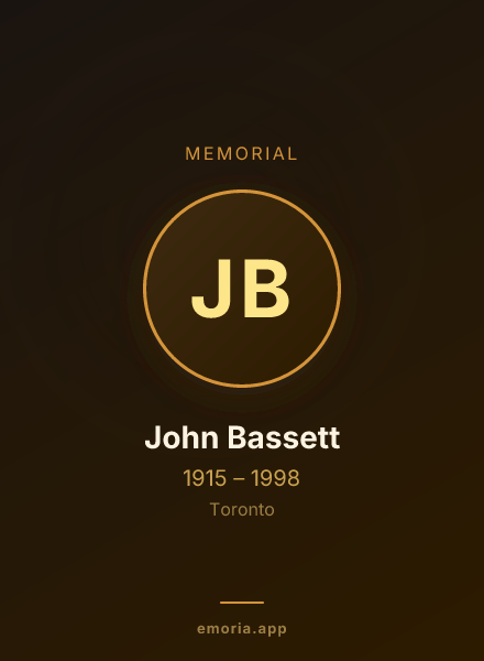 Memorial portrait of John Bassett