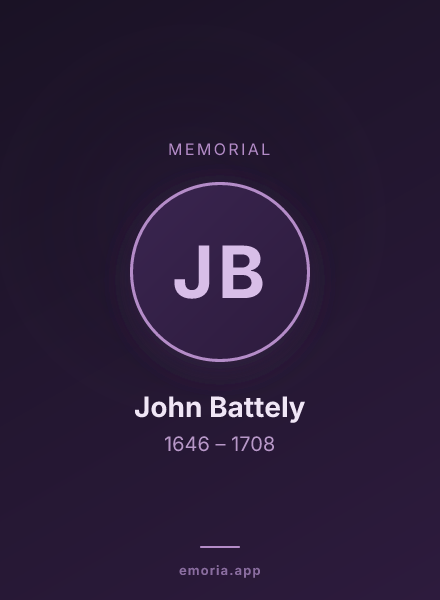 Memorial portrait of John Battely