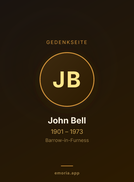 Gedenkportrait von John Bell