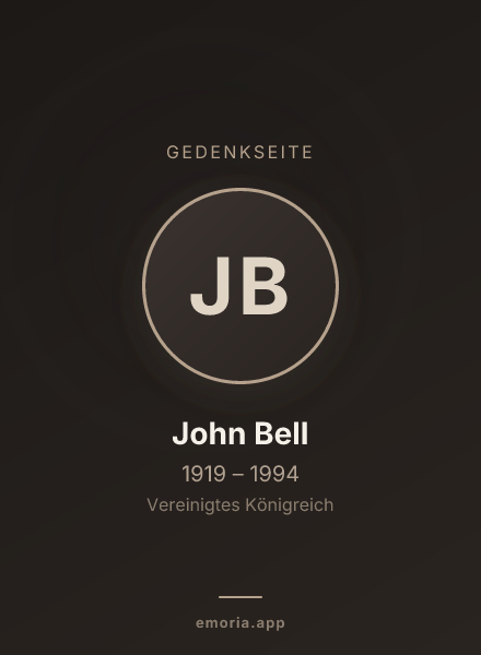 Gedenkportrait von John Bell