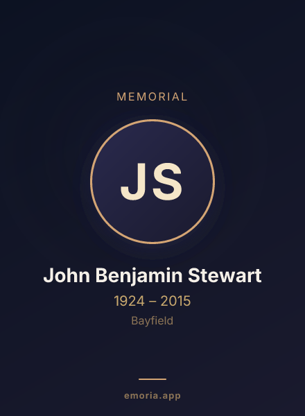 Memorial portrait of John Benjamin Stewart