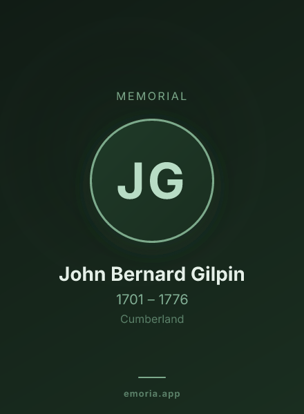 Memorial portrait of John Bernard Gilpin