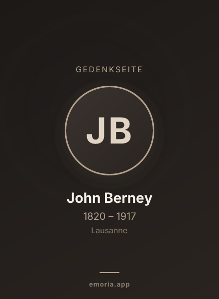 Gedenkportrait von John Berney