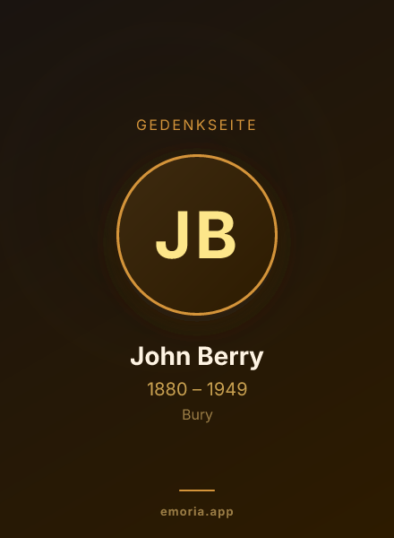 Gedenkportrait von John Berry