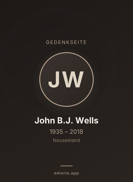 Gedenkportrait von John B.J. Wells