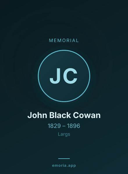 Memorial portrait of John Black Cowan