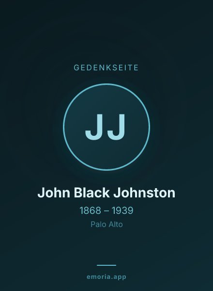 Gedenkportrait von John Black Johnston