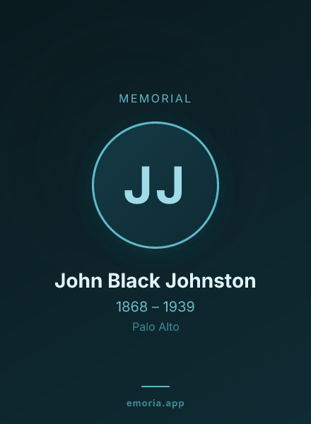 Memorial portrait of John Black Johnston