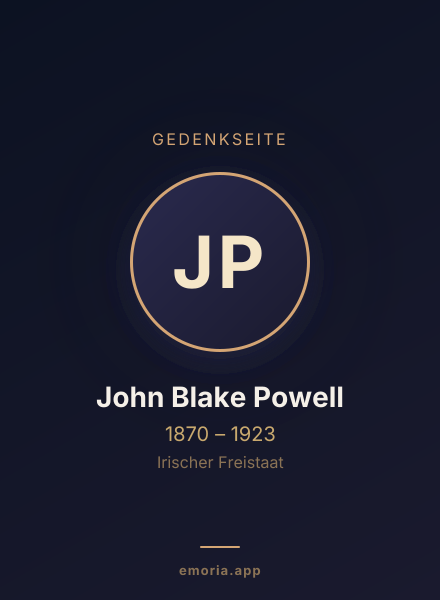 Gedenkportrait von John Blake Powell