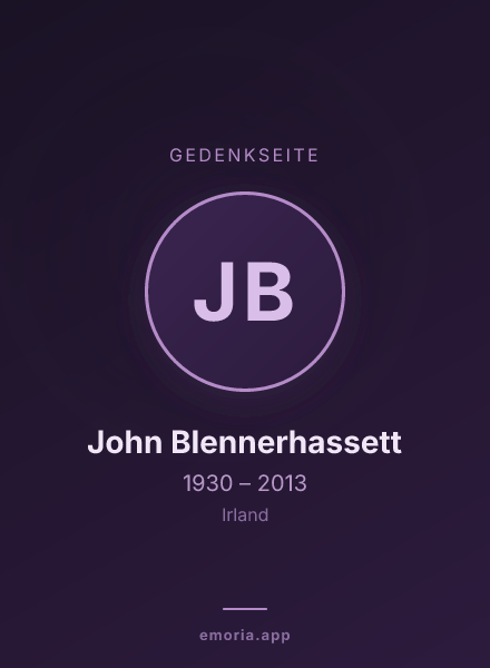 Gedenkportrait von John Blennerhassett