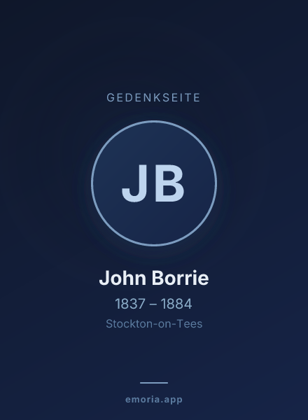 Gedenkportrait von John Borrie
