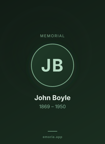 Memorial portrait of John Boyle